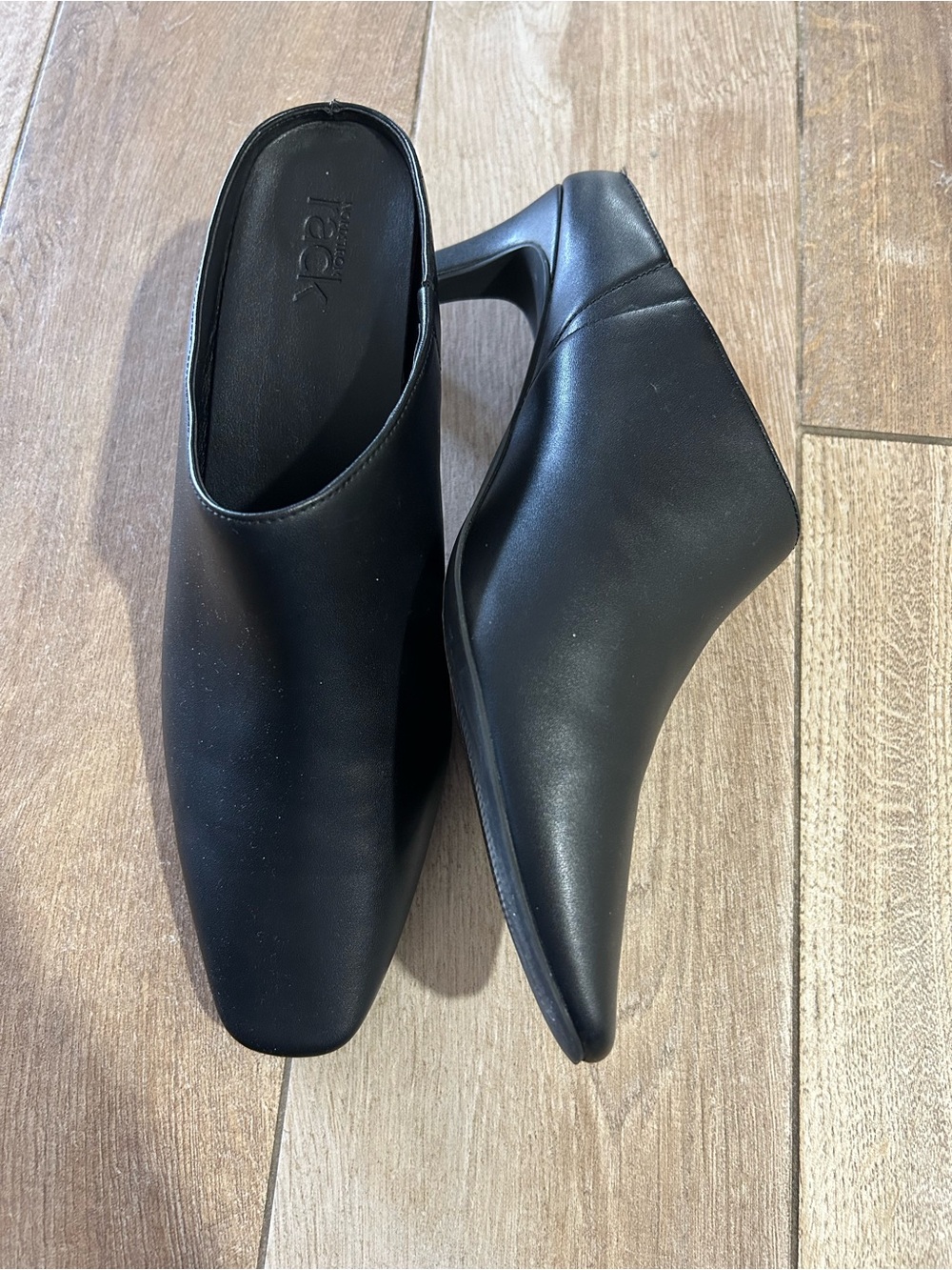 Nordstrom Rack Women’s New Black Pointed Toe Mule Heels Slip On Size 9
